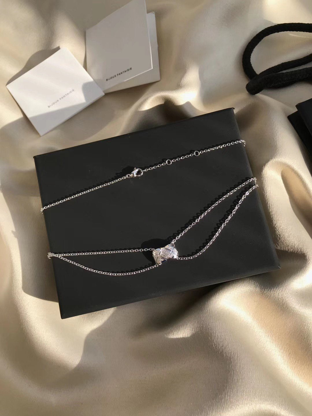 Chanel Crush Silver Cubic Zirconia Necklace - product view 5