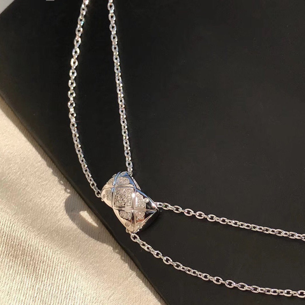 Chanel Crush Silver Cubic Zirconia Necklace - product view 2