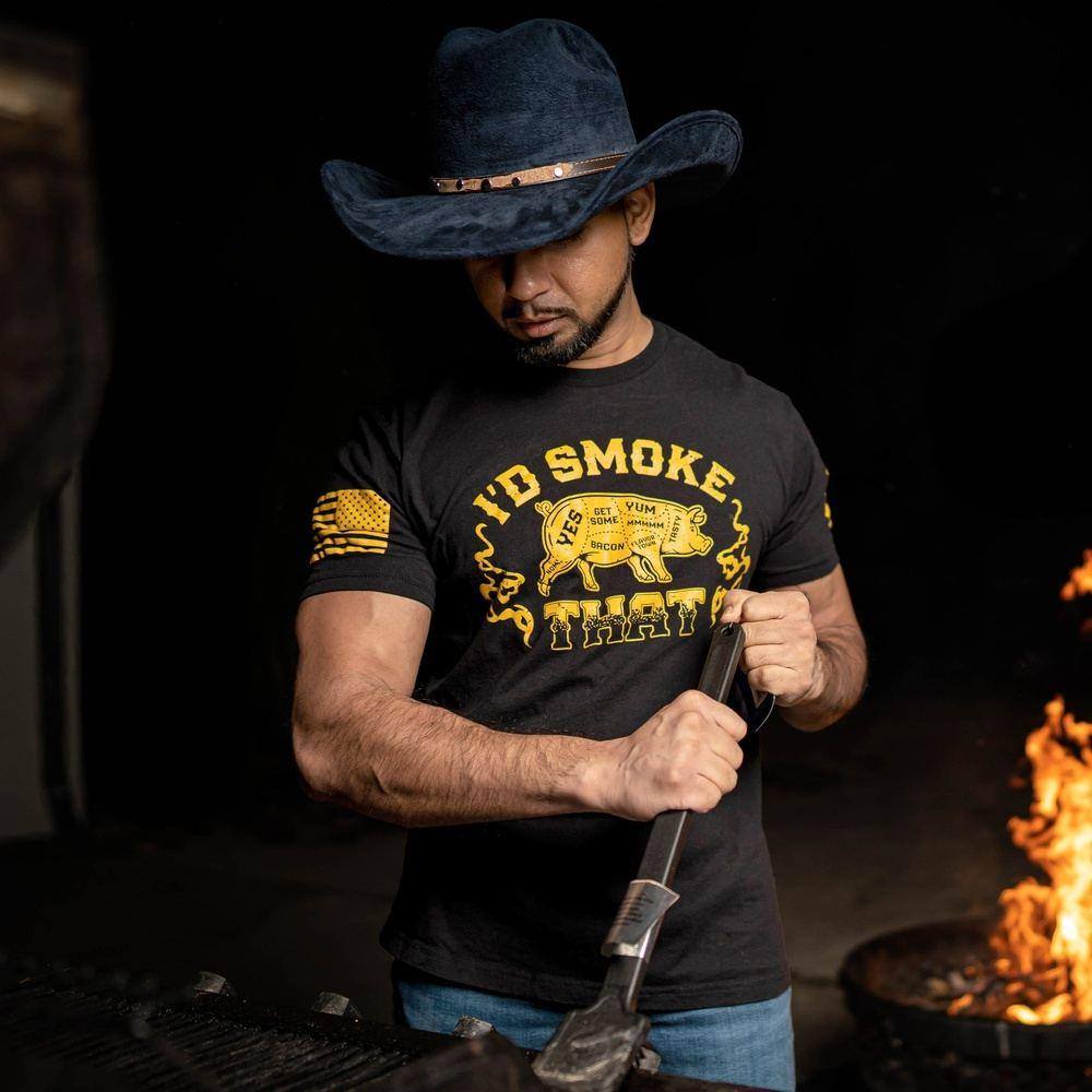 I'd Smoke That T-Shirt - Black