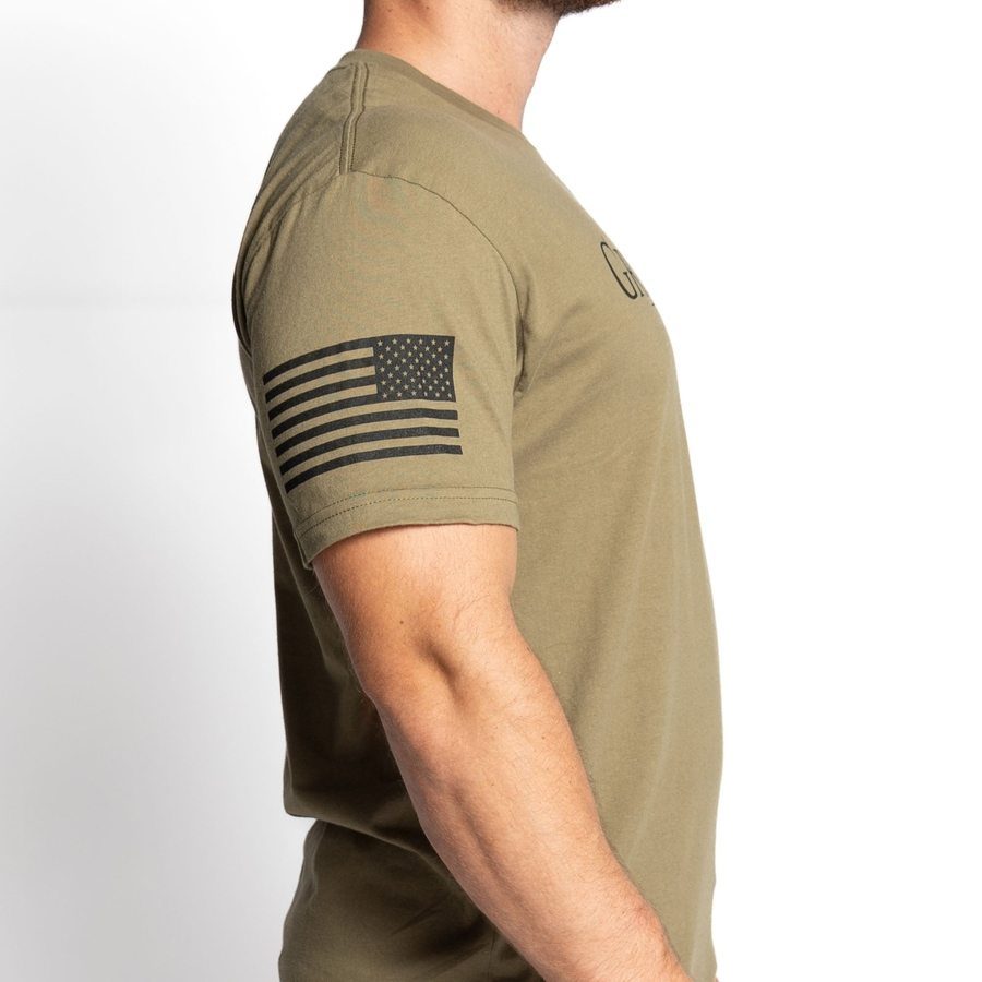 Grumpy Old Vet T-Shirt - Military Green