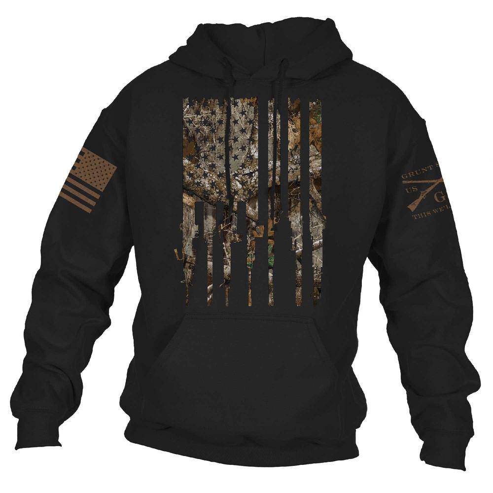 Realtree Edge? Rifle Flag Hoodie - Black