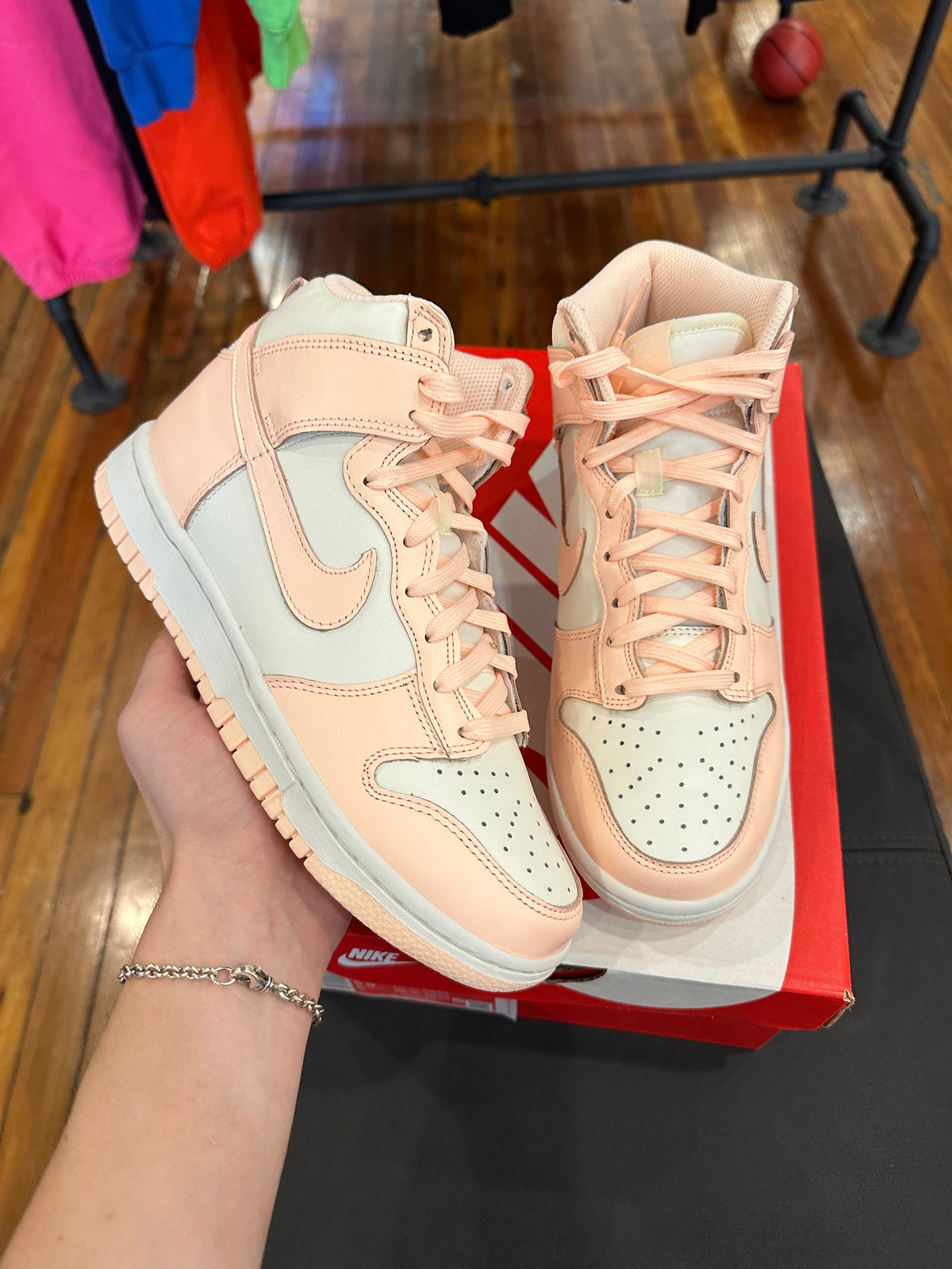 Nike Dunk High “Sail Crimson Tint” - product view 2