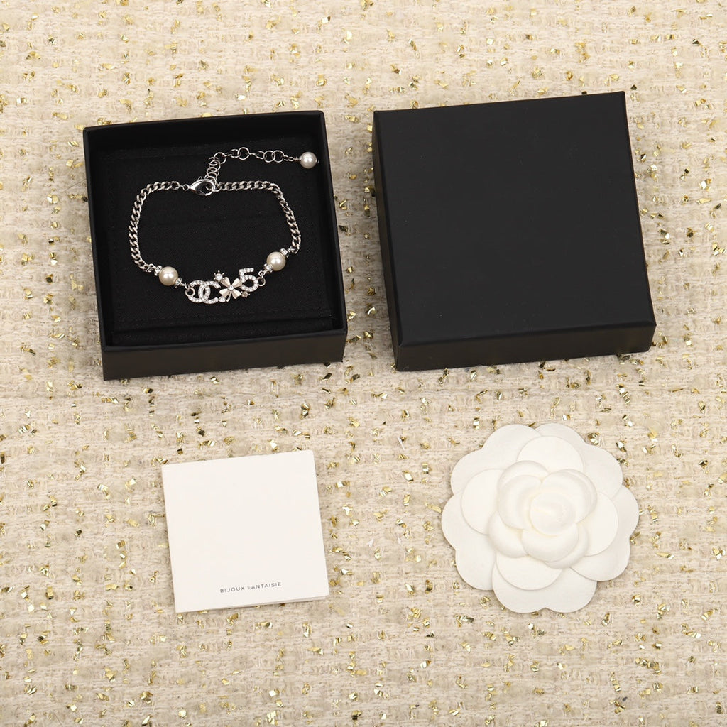 Chanel Double C Multi-Element Silver Bracelet - product view 3