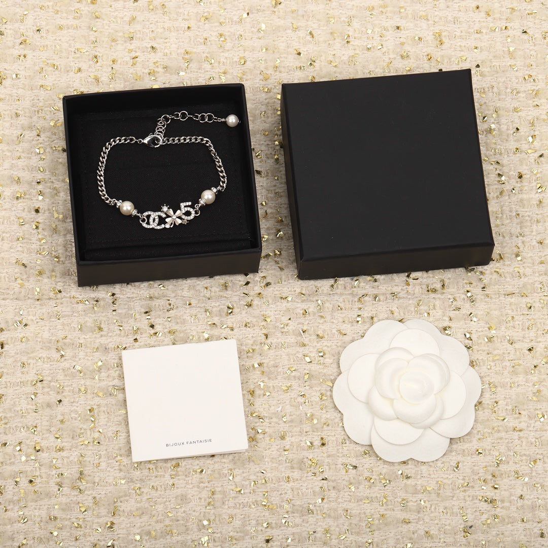 Chanel Double C Multi-Element Silver Bracelet - product view 3