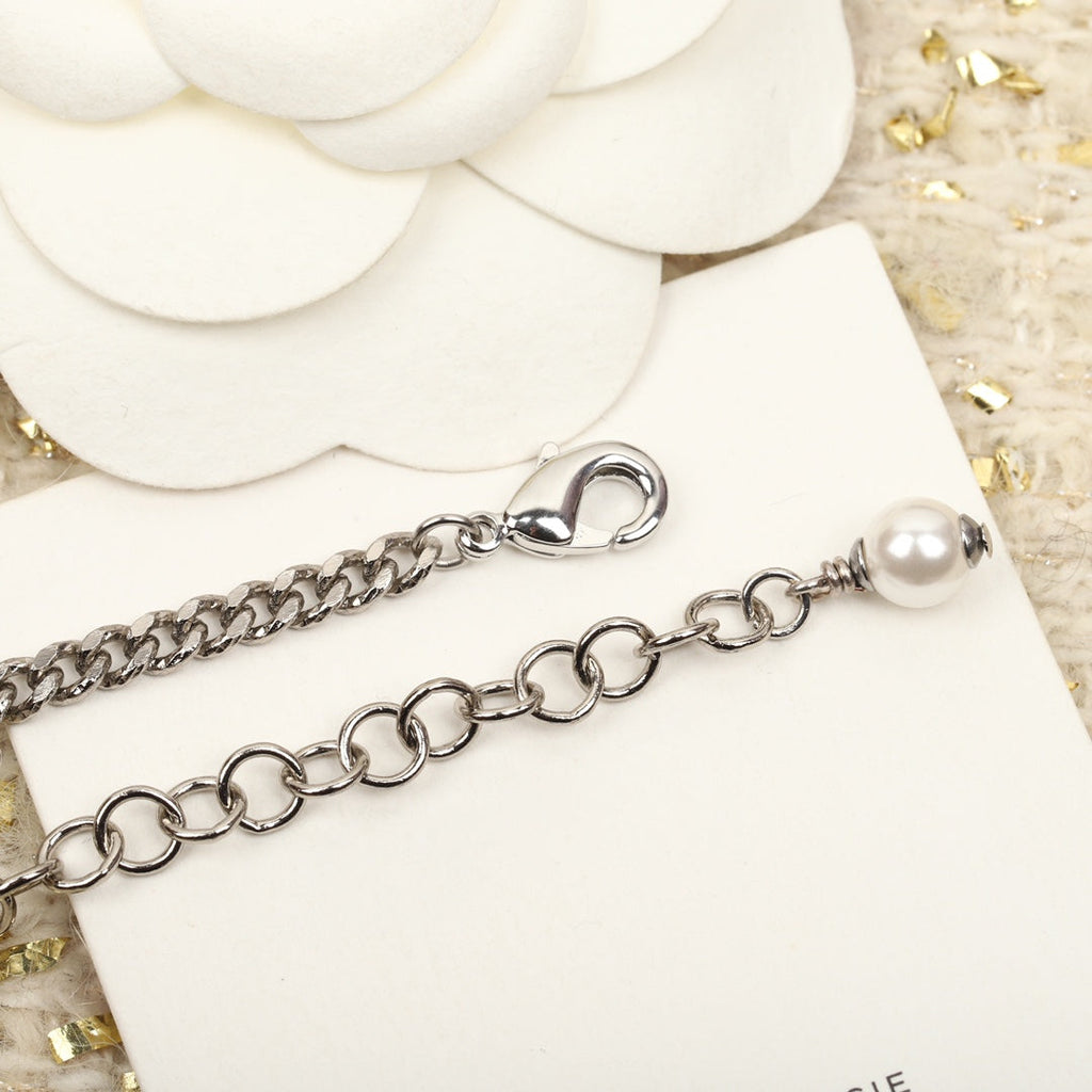 Chanel Double C Multi-Element Silver Bracelet - product view 6