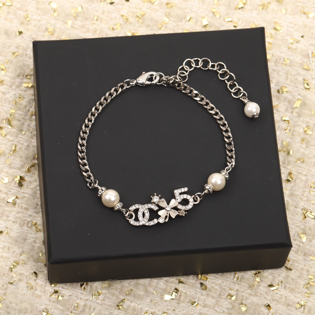 Chanel Double C Multi-Element Silver Bracelet - product view 1